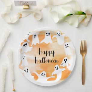 Spooky One First Halloween Birthday Party Paper Plate