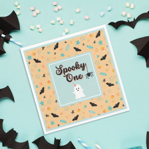Spooky One Gender Neutral Halloween First Birthday Napkin