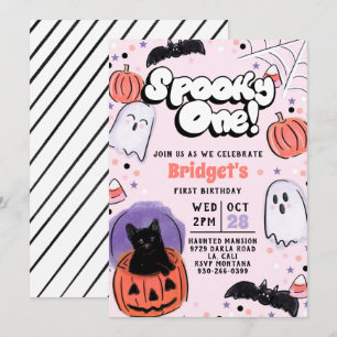 Spooky One! Ghost Birthday Invitation
