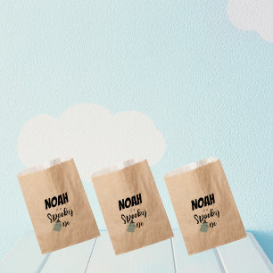 Spooky One   Halloween 1st Birthday   Minimal Blue Favour Bag