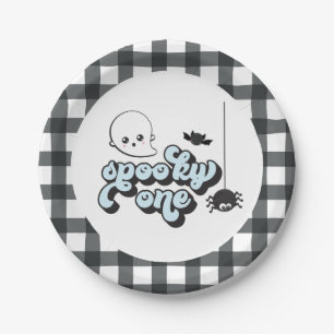 Spooky One Halloween 1st Birthday Paper Plate