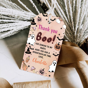 Spooky One Halloween 1st Birthday Party Gift Tags