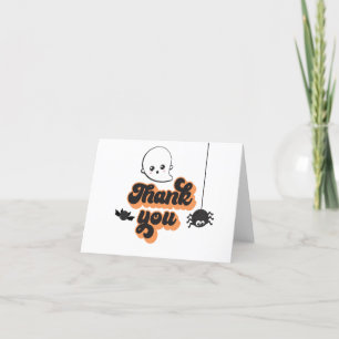 Spooky One Halloween 1st Birthday Thank You Card