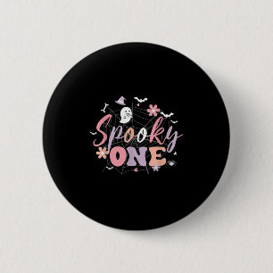 Spooky One Halloween Birthday For Baby Girl Or Boy 2 Inch Round Button