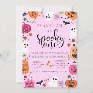 Spooky One Halloween Birthday Invitation