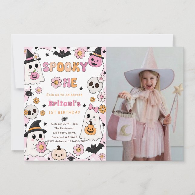 Spooky One Halloween Birthday  Invitation (Front)
