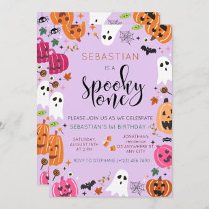 Spooky One Halloween Birthday Invitation