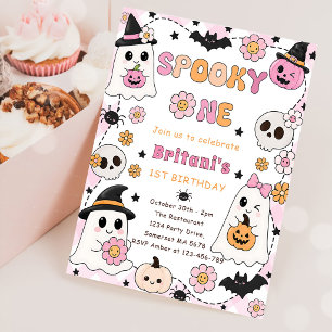 Spooky One Halloween Birthday  Invitation