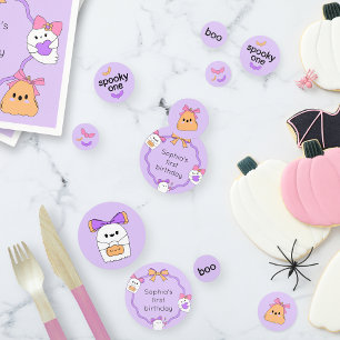 Spooky One Halloween Birthday Table Confetti