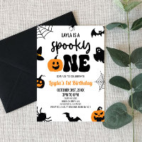 Spooky One Halloween First 1st Birthday Party