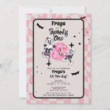 Spooky One Halloween First Birthday Invitation