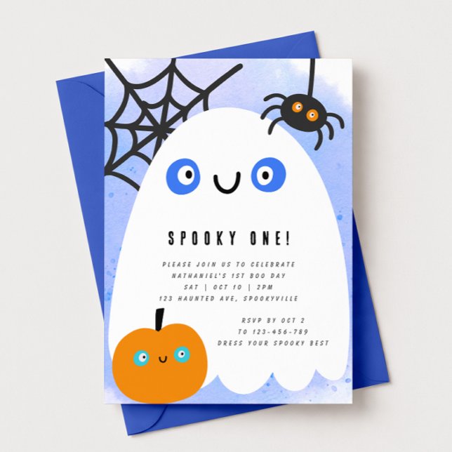 Spooky One Halloween First Birthday Invitation (Creator Uploaded)