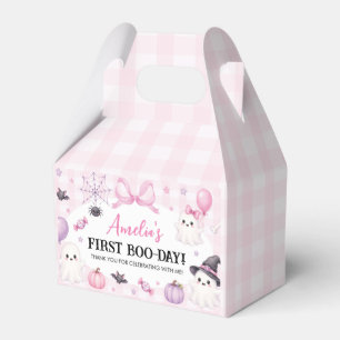 Spooky One Pink Halloween Birthday Favour Box