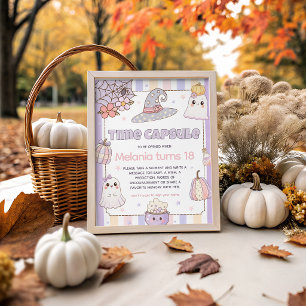 Spooky One Time Capsule Table Sign 8x10