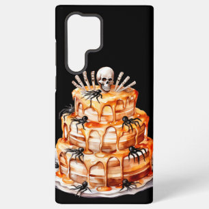 SPOOKY ORANGE HALLOWEEN LAYER CAKE SAMSUNG GALAXY CASE