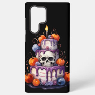 SPOOKY ORANGE PURPLE LAYER HALLOWEEN CAKE SAMSUNG GALAXY CASE