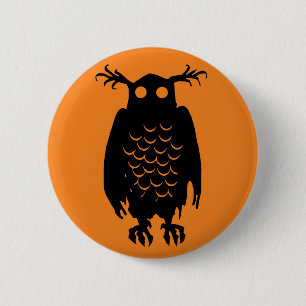 Spooky Owl 2 Inch Round Button