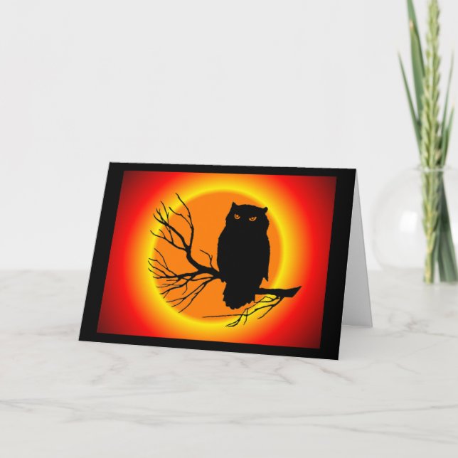 Spooky Owl Card (Front)
