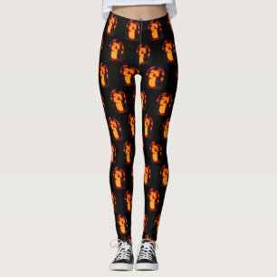 Spooky Owl Halloween Leggings
