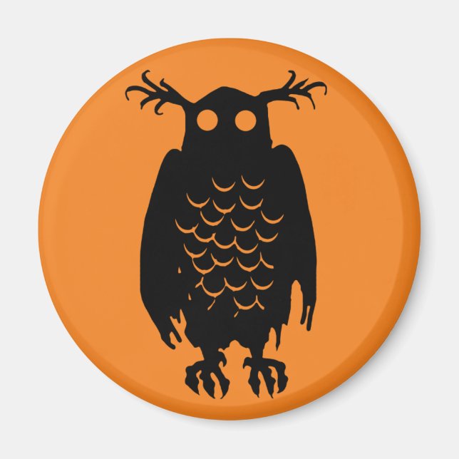Spooky Owl Magnet (Front)