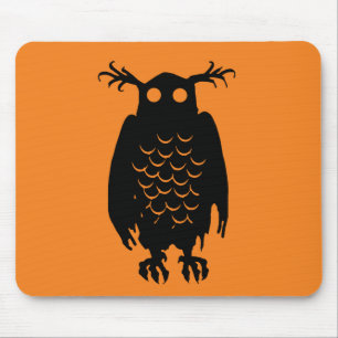 Spooky Owl Mouse Pad
