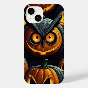 Spooky Owl on Pumpkin Case-Mate iPhone 14 Case