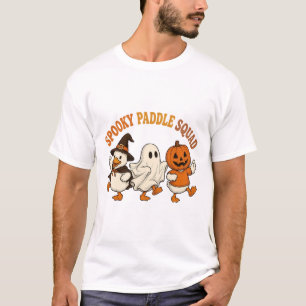 Spooky Paddle Squad Ghost Art T-Shirt