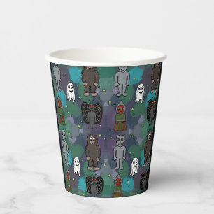 Spooky Paper Plate Paper Cups
