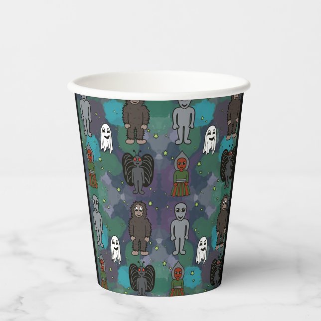 Spooky Paper Plate Paper Cups (Front)