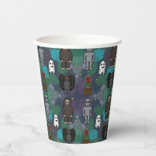 Spooky Paper Plate Paper Cups