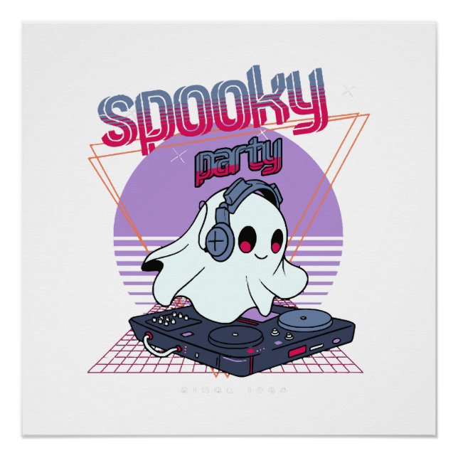 Spooky Party Halloween Poster (Front)