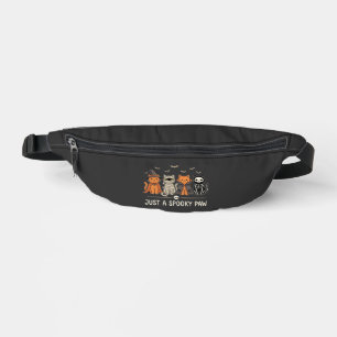 Spooky Paw Halloween Cat Costume Vector Design_1 Fanny Pack
