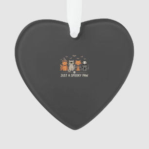 Spooky Paw Halloween Cat Costume Vector Design_1 Ornament