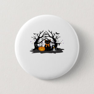 Spooky Paws & Pumpkin Halloween Nights Classic T-S 2 Inch Round Button