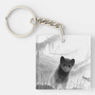 Spooky Pine Marten Keychain