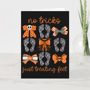 Spooky Podiatry Crew Halloween Podiatrist Coquette Card