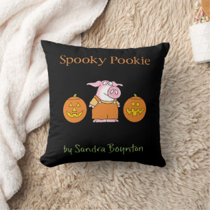 SPOOKY POOKIE by Sandra Boynton Throw Pillow