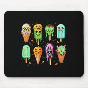 Spooky Popsicle Ice Cream Summer Party Halloween S Mouse Pad