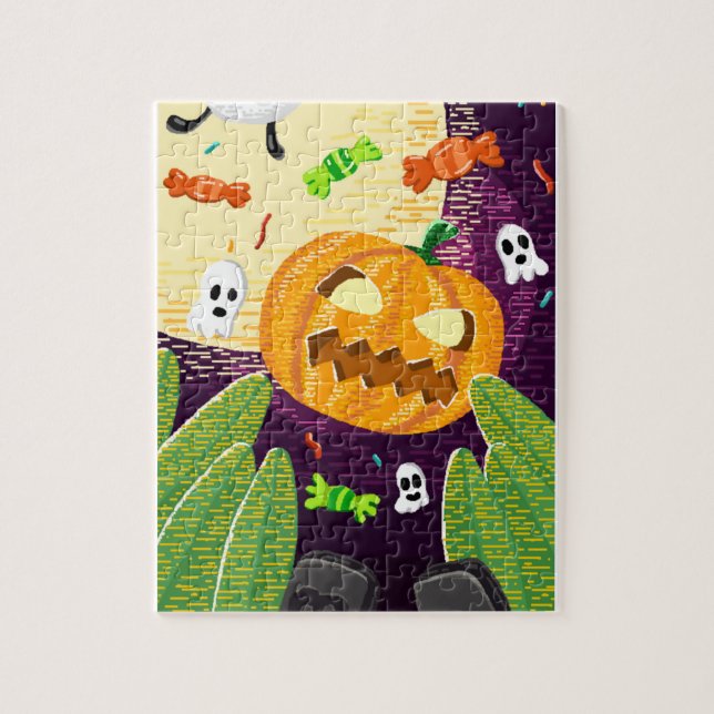 Spooky Pumpkin Adventure Jigsaw Puzzle (Vertical)