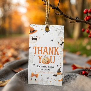 Spooky Pumpkin Birthday Thank You Tag