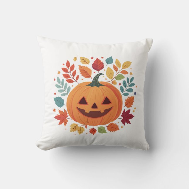 Spooky Pumpkin Cushion (Front)