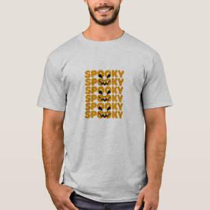 Spooky Pumpkin Halloween T-Shirt Cute Fall Typog