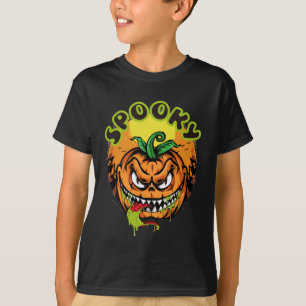 Spooky Pumpkin Happy Halloween T-Shirt