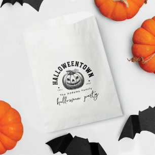 Spooky Pumpkin Jack O Lantern Halloween Party  Favour Bag