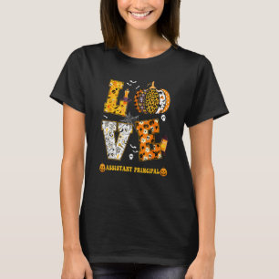 Spooky Pumpkin Love Halloween Assistant Principal T-Shirt