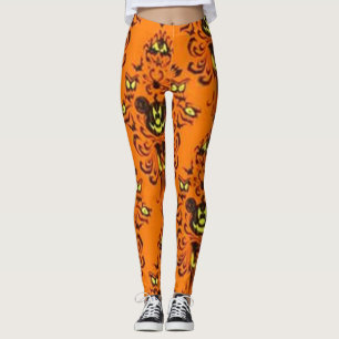 Spooky Pumpkin Mouse Leggings