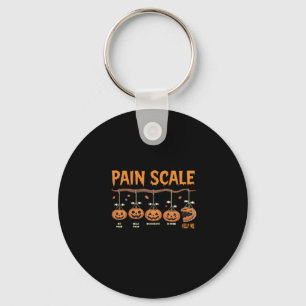 Spooky Pumpkin Pain Scale Trauma Nurse Triage Hall Keychain