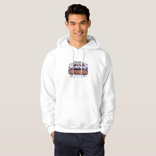 Spooky Pumpkin Patch Halloween Hoodie Sweatshirt (Front Full)