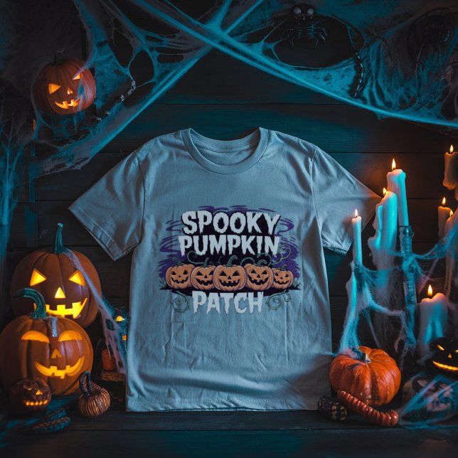 Spooky Pumpkin Patch Halloween T-Shirt (Creator Uploaded)