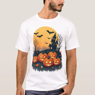 Spooky Pumpkin Patch � Retro Halloween Tee